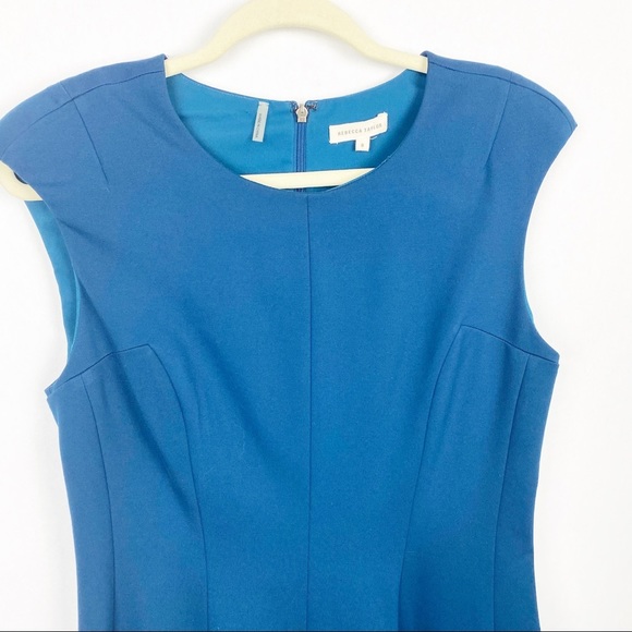 Rebecca Taylor Cap Sleeve A-line Career Dress 8 - Picture 2 of 6